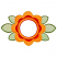 C1: Leaves---Jalapeno(Isacord 40 #1104)&#13;&#10;C2: Border---Lima Bean(Isacord 40 #1177)&#13;&#10;C3: Flower---Goldenrod(Isacord 40 #1137)&#13;&#10;C4: Flower Design---Poppy(Isacord 40 #1037)