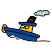 C1: Cloud---Glacier Green(Isacord 40 #1223)&#13;&#10;C2: Smokestack---Poinsettia(Isacord 40 #1147)&#13;&#10;C3: Hull & Roof---Nordic Blue(Isacord 40 #1076)&#13;&#10;C4: Bumper---Candlelight(Isacord 40 #1137)&#13;&#10;C5: Windows---White(Isacord 40 #1002)&
