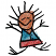 C1: Face---Nutmeg(Isacord 40 #1056)&#13;&#10;C2: Shirt---Caribbean(Isacord 40 #1090)&#13;&#10;C3: Pants & Shirt---Terra Cotta(Isacord 40 #1081)&#13;&#10;C4: Outline---Black(Isacord 40 #1234)