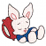 C1: Bunny---Blush(Isacord 40 #1113)&#13;&#10;C2: Pillow---Muslin(Isacord 40 #1082)&#13;&#10;C3: Shirt & Shorts---Nordic Blue(Isacord 40 #1076)&#13;&#10;C4: Pillow Case & Nose---Blossom(Isacord 40 #1257)&#13;&#10;C5: Outline---Black(Isacord 40 #1234)