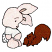 C1: Squirrel---Rust(Isacord 40 #1058)&#13;&#10;C2: Bunny---Blush(Isacord 40 #1113)&#13;&#10;C3: Shirt & Tail---White(Isacord 40 #1002)&#13;&#10;C4: Ears---Twine(Isacord 40 #1017)&#13;&#10;C5: Details---Black(Isacord 40 #1234)