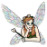 C1: Wings---Aura(Isacord 40 #1111)&#13;&#10;C2: Wings---Spearmint(Isacord 40 #1204)&#13;&#10;C3: Wings---Spring Frost(Isacord 40 #1047)&#13;&#10;C4: Veins---Wild Iris(Isacord 40 #1032)&#13;&#10;C5: Wing Shine---Pearl / Iridescent(Yenmet/ Isamet #7021)&#13
