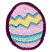 C1: Egg---Impatience(Isacord 40 #1111)&#13;&#10;C2: Stripes---Silver Sage(Isacord 40 #1045)&#13;&#10;C3: Stripes---Buttercup(Isacord 40 #1135)&#13;&#10;C4: Lines---Alexis Blue(Isacord 40 #1252)&#13;&#10;C5: Outlines---Pansy(Isacord 40 #1255)