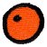 C1: Fill---Tangerine(Isacord 40 #1078)&#13;&#10;C2: Outline---Black(Isacord 40 #1234)
