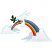 C1: Clouds---Ice Cap(Isacord 40 #1074)&#13;&#10;C2: Rainbow---Wild Iris(Isacord 40 #1032)&#13;&#10;C3: Rainbow---Tropical Blue(Isacord 40 #1534)&#13;&#10;C4: Rainbow---Swiss Ivy(Isacord 40 #1079)&#13;&#10;C5: Rainbow---Citrus(Isacord 40 #1187)&#13;&#10;C6