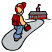 C1: Walkway---Silver(Isacord 40 #1236)
C2: Shoes & Door---Pecan(Isacord 40 #1128)
C3: Skin---Twine(Isacord 40 #1017)
C4: Shirt & Cap---Lemon(Isacord 40 #1167)
C5: Lunch Box & Hat---Poinsettia(Isacord 40 #1147)
