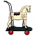 C1: Wheels---Wildfire(Isacord 40 #1147)&#13;&#10;C2: Saddle & Handle---Bark(Isacord 40 #1186)&#13;&#10;C3: Cart---Evergreen(Isacord 40 #1208)&#13;&#10;C4: Horse---Lemon Frost(Isacord 40 #1022)&#13;&#10;C5: Decoration---Pecan(Isacord 40 #1128)&#13;&#10;C6: