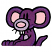 C1: Nose & Ears---Petal Pink(Isacord 40 #1225)&#13;&#10;C2: Nose & Belly---Lavender(Isacord 40 #1193)&#13;&#10;C3: Body---Orchid(Isacord 40 #1255)&#13;&#10;C4: Shading---Iris Blue(Isacord 40 #1122)&#13;&#10;C5: Teeth---White(Isacord 40 #1002)&#13;&#10;C6: