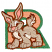 C1: Background---Pumpkin(Isacord 40 #1168)
C2: Letter---Emerald(Isacord 40 #1049)
C3: Ears, Nose, & Tongue---Coral(Isacord 40 #1019)
C4: Eyes---White(Isacord 40 #1002)
C5: Eyes---Rust(Isacord 40 #1058)
C6: Tail