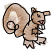 C1: Inside of Tail---Oat(Isacord 40 #1127)&#13;&#10;C2: Squirrel---Golden Grain(Isacord 40 #1126)&#13;&#10;C3: Teeth---Muslin(Isacord 40 #1082)&#13;&#10;C4: Feet, Hands & Inside of Tail---Pecan(Isacord 40 #1128)&#13;&#10;C5: Nose---Corsage(Isacord 40 #101
