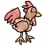C1: Body---Honey Gold(Isacord 40 #1025)&#13;&#10;C2: Head & Wings---Nutmeg(Isacord 40 #1056)&#13;&#10;C3: Beak & Feet---Goldenrod(Isacord 40 #1137)&#13;&#10;C4: Tail & Head---Poppy(Isacord 40 #1037)&#13;&#10;C5: Outlines---Black(Isacord 40 #1234)