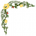 C1: Center---White(Isacord 40 #1002)&#13;&#10;C2: Flowers---Lemon(Isacord 40 #1167)&#13;&#10;C3: Roses---Poinsettia(Isacord 40 #1147)&#13;&#10;C4: Leaves---Kiwi(Isacord 40 #1104)&#13;&#10;C5: Leaves---Grasshopper(Isacord 40 #1176)
