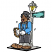 C1: Gloves & Hat Band---White(Isacord 40 #1002)
C2: Light Tambourine & Clips---Citrus(Isacord 40 #1187)
C3: Sign---Bottle Green(Isacord 40 #1045)
C4: Sign Shading---Evergreen(Isacord 40 #1208)
C5: Face Shoes---Pecan(Isa
