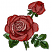 C1: Leaves---Bright Mint(Isacord 40 #1510)&#13;&#10;C2: Leaf Shading---Moss Green(Isacord 40 #1176)&#13;&#10;C3: Rose---Mauve(Isacord 40 #1119)&#13;&#10;C4: Large Rose Center---Hyacinth(Isacord 40 #1117)&#13;&#10;C5: Small Rose Center & Rose Shading---Fol