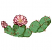 C1: Cactus---Bright Mint(Isacord 40 #1510)&#13;&#10;C2: Shading---Pear(Isacord 40 #1049)&#13;&#10;C3: Flower---Azalea Pink(Isacord 40 #1224)&#13;&#10;C4: Flower.---Wine(Isacord 40 #1035)&#13;&#10;C5: Thorns---Rust(Isacord 40 #1058)&#13;&#10;C6: Center---C