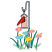 C1: Pole, Hook, Roof & Base---Sterling(Isacord 40 #1011)
C2: Birdhouse---Chiffon(Isacord 40 #1064)
C3: Bird---Terra Cotta(Isacord 40 #1081)
C4: Bird Wing---Winterberry(Isacord 40 #1035)
C5: Centers & Flowers---Canary(Is
