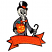 C1: Skeleton---Muslin(Isacord 40 #1082)&#13;&#10;C2: Banner, Bow Tie & Pumpkin---Fox Fire(Isacord 40 #1184)&#13;&#10;C3: Suit---Leadville(Isacord 40 #1220)&#13;&#10;C4: Pumpkin  Face---Canary(Isacord 40 #1124)&#13;&#10;C5: Stem---Swiss Ivy(Isacord 40 #107