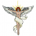 C1: Wings & Banner---Muslin(Isacord 40 #1082)
C2: Skin---Twine(Isacord 40 #1017)
C3: Hair---Nutmeg(Isacord 40 #1056)
C4: Hair Shade---Date(Isacord 40 #1216)
C5: Wing Shade---Champagne(Isacord 40 #1070)
C6: Outl
