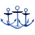 C1: Anchor---Wedgewood(Isacord 40 #1028)&#13;&#10;C2: Anchors in Back & Shade---Azure Blue(Isacord 40 #1203)&#13;&#10;C3: Tops of Anchors---Light Midnight(Isacord 40 #1197)