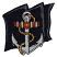 C1: Flag---Charcoal(Isacord 40 #1234)
C2: Rope---Candlelight(Isacord 40 #1137)
C3: Wood---Rust(Isacord 40 #1058)
C4: Anchor---Sterling(Isacord 40 #1011)
C5: Flag---Whale(Isacord 40 #1041)
C6: Outlines---Black(I