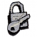 C1: Lock & Key---Smoke(Isacord 40 #1219)&#13;&#10;C2: Detail & Outline---Black(Isacord 40 #1234)&#13;&#10;C3: Highlight---Silver Metallic(Yenmet/ Isamet #7009)