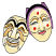 C1: Teeth---White(Isacord 40 #1002)
C2: Masks---Linen(Isacord 40 #1071)
C3: Shade---Parchment(Isacord 40 #1066)
C4: Eyebrows---Goldenrod(Isacord 40 #1137)
C5: Shade---Honey Gold(Isacord 40 #1025)
C6: Lips---Sof