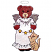 C1: Dress---White(Isacord 40 #1002)&#13;&#10;C2: Face & Cat---Sisal(Isacord 40 #1055)&#13;&#10;C3: Head, Hands & Feet---Golden Grain(Isacord 40 #1126)&#13;&#10;C4: Wings & Halo---Silver Metallic(Yenmet/ Isamet #7009)&#13;&#10;C5: Stars---Candlelight(Isaco