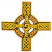 C1: Cross---Evergreen(Isacord 40 #1208)&#13;&#10;C2: Cross Knotwork---Canary(Isacord 40 #1124)&#13;&#10;C3: Ring Knotwork & Outline---Candlelight(Isacord 40 #1137)