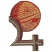 C1: Planet---Date(Isacord 40 #1216)&#13;&#10;C2: Shading---Apricot(Isacord 40 #1238)&#13;&#10;C3: Light Shading---Daffodil(Isacord 40 #1135)&#13;&#10;C4: Shadows & Bands---Steel(Isacord 40 #1166)&#13;&#10;C5: Red Spots & Details---Foliage Rose(Isacord 40