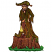 C1: Top Tree Trunk---Bark(Isacord 40 #1186)&#13;&#10;C2: Skin---Twine(Isacord 40 #1017)&#13;&#10;C3: Skin Shade---Taupe(Isacord 40 #1179)&#13;&#10;C4: Tree Trunk---Pine Bark(Isacord 40 #1170)&#13;&#10;C5: Shade---Chocolate(Isacord 40 #1059)&#13;&#10;C6: P