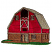 C1: Barn Top---Terra Cotta(Isacord 40 #1081)&#13;&#10;C2: Top Shade---Winterberry(Isacord 40 #1035)&#13;&#10;C3: Side Windows---Taupe(Isacord 40 #1179)&#13;&#10;C4: Roof---Sterling(Isacord 40 #1011)&#13;&#10;C5: Trim---White(Isacord 40 #1002)&#13;&#10;C6: