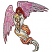 C1: Wings---White(Isacord 40 #1002)&#13;&#10;C2: Shading---Pink Tulip(Isacord 40 #1115)&#13;&#10;C3: Shading---River Mist(Isacord 40 #1248)&#13;&#10;C4: Details---Wild Iris(Isacord 40 #1032)&#13;&#10;C5: Skin---Shrimp Pink(Isacord 40 #1017)&#13;&#10;C6: H