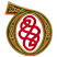 C1: Fill---Swiss Ivy(Isacord 40 #1079)&#13;&#10;C2: Knot---Poinsettia(Isacord 40 #1147)&#13;&#10;C3: Detail---Sisal(Isacord 40 #1055)