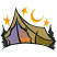 C1: Trees---Evergreen(Isacord 40 #1208)
C2: Moon & Stars---Goldenrod(Isacord 40 #1137)
C3: Inside Tent---Steel(Isacord 40 #1166)
C4: Tent---Army Drab(Isacord 40 #1209)
C5: Shade---Caper(Isacord 40 #1227)
C6: Ou