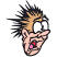 C1: Tongue---Tropicana(Isacord 40 #1511)
C2: Mouth---Foliage Rose(Isacord 40 #1169)
C3: Eyes & Teeth---White(Isacord 40 #1002)
C4: Skin---Twine(Isacord 40 #1017)
C5: Hair---Fawn(Isacord 40 #1128)
C6: Skin Shade