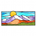 C1: Sky---Crystal Blue(Isacord 40 #1249)&#13;&#10;C2: Sky---California Blue(Isacord 40 #1252)&#13;&#10;C3: Snow---Cream(Isacord 40 #1071)&#13;&#10;C4: Mountains---Haze(Isacord 40 #1219)&#13;&#10;C5: Shading---Purple(Isacord 40 #1194)&#13;&#10;C6: Sun---Pa