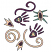 C1: Designs---Pear(Isacord 40 #1049)
C2: Swirl Designs---Parchment(Isacord 40 #1066)
C3: Hands---Dark Current(Isacord 40 #1192)
C4: Outlines---Charcoal(Isacord 40 #1234)
