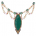C1: Chain Links---Gold Metallic(Yenmet/ Isamet #7005)
C2: Stone---Swiss Ivy(Isacord 40 #1079)
C3: Shimmers---SeaFoamGreenMetallic(Yenmet/ Isamet #7041)
C4: Shading---Green Metallic(Yenmet/ Isamet #7018)
C5: Pearls---Egg