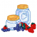 C1: Strawberries---Spanish Tile(Isacord 40 #1020)&#13;&#10;C2: Strawberry Stems---Bright Mint(Isacord 40 #1510)&#13;&#10;C3: Jars---Ice Cap(Isacord 40 #1074)&#13;&#10;C4: Jars Shading---Oxford(Isacord 40 #1222)&#13;&#10;C5: Lids---Citrus(Isacord 40 #1187)