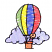 C1: Cloud---Cadet Blue(Isacord 40 #1226)&#13;&#10;C2: Balloon---Pear(Isacord 40 #1049)&#13;&#10;C3: Balloon---Citrus(Isacord 40 #1187)&#13;&#10;C4: Balloon---Nordic Blue(Isacord 40 #1076)&#13;&#10;C5: Balloon---Wildfire(Isacord 40 #1147)&#13;&#10;C6: Shir