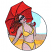 C1: Sky---River Mist(Isacord 40 #1248)
C2: Clouds---White(Isacord 40 #1002)
C3: Beach---Buttercup(Isacord 40 #1135)
C4: Beach---Canary(Isacord 40 #1124)
C5: Beach---Oat(Isacord 40 #1127)
C6: Shade---Flax(Isacor