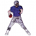 C1: Ball---Rust(Isacord 40 #1058)&#13;&#10;C2: Flesh---Twine(Isacord 40 #1017)&#13;&#10;C3: Helmet---Silver(Isacord 40 #1236)&#13;&#10;C4: Shoes & Socks---White(Isacord 40 #1002)&#13;&#10;C5: Pants, Shirt & Trim---Silver(Isacord 40 #1236)&#13;&#10;C6: Shi