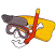 C1: Flipper---Goldenrod(Isacord 40 #1137)
C2: Shading---Autumn Leaf(Isacord 40 #1126)
C3: Mask & Mouth Piece---White(Isacord 40 #1002)
C4: Snorkel---Poinsettia(Isacord 40 #1147)
C5: Glass---Pearl / Iridescent(Yenmet/ Is