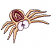 C1: Middle of Body---Cinnamon(Isacord 40 #1247)
C2: Spider---Flax(Isacord 40 #1055)
C3: Eyes---White(Isacord 40 #1002)
C4: Outline---Black(Isacord 40 #1234)