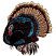 C1: Foot---Cinnamon(Isacord 40 #1247)
C2: Body---Charcoal(Isacord 40 #1234)
C3: Head---Cadet Blue(Isacord 40 #1226)
C4: Beak---Candlelight(Isacord 40 #1137)
C5: Head---Poinsettia(Isacord 40 #1147)
C6: Tail Feat