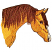C1: Horse---Candlelight(Isacord 40 #1137)&#13;&#10;C2: Horse Shading---Autumn Leaf(Isacord 40 #1126)&#13;&#10;C3: Blaze---Muslin(Isacord 40 #1082)&#13;&#10;C4: Mane---Bark(Isacord 40 #1186)&#13;&#10;C5: Mane Shading---Chocolate(Isacord 40 #1059)&#13;&#10;