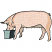 C1: Pig---Chiffon(Isacord 40 #1064)&#13;&#10;C2: Shade---Tea Rose(Isacord 40 #1015)&#13;&#10;C3: Shade---Teaberry(Isacord 40 #1213)&#13;&#10;C4: Dark Trough---Whale(Isacord 40 #1041)&#13;&#10;C5: Light Trough---Sterling(Isacord 40 #1011)&#13;&#10;C6: Outl