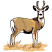 C1: Ground---Ivory(Isacord 40 #1149)&#13;&#10;C2: Deer Fill---Muslin(Isacord 40 #1082)&#13;&#10;C3: Antlers---Oat(Isacord 40 #1127)&#13;&#10;C4: Accent---Fawn(Isacord 40 #1128)&#13;&#10;C5: Shading---Khaki(Isacord 40 #1179)&#13;&#10;C6: Details---Pine Bar