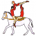 C1: Horse---White(Isacord 40 #1002)&#13;&#10;C2: Hooves---Mystik Grey(Isacord 40 #1218)&#13;&#10;C3: Shading---Ice Cap(Isacord 40 #1074)&#13;&#10;C4: Skin---Meringue(Isacord 40 #1017)&#13;&#10;C5: Leather & Saddle---Golden Grain(Isacord 40 #1126)&#13;&#10