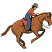 C1: Horse---Nutmeg(Isacord 40 #1056)&#13;&#10;C2: Horse Shading---Pine Bark(Isacord 40 #1170)&#13;&#10;C3: Hand & Face---Twine(Isacord 40 #1017)&#13;&#10;C4: Saddle & Shirt---Poinsettia(Isacord 40 #1147)&#13;&#10;C5: Pants---Tropical Blue(Isacord 40 #1534